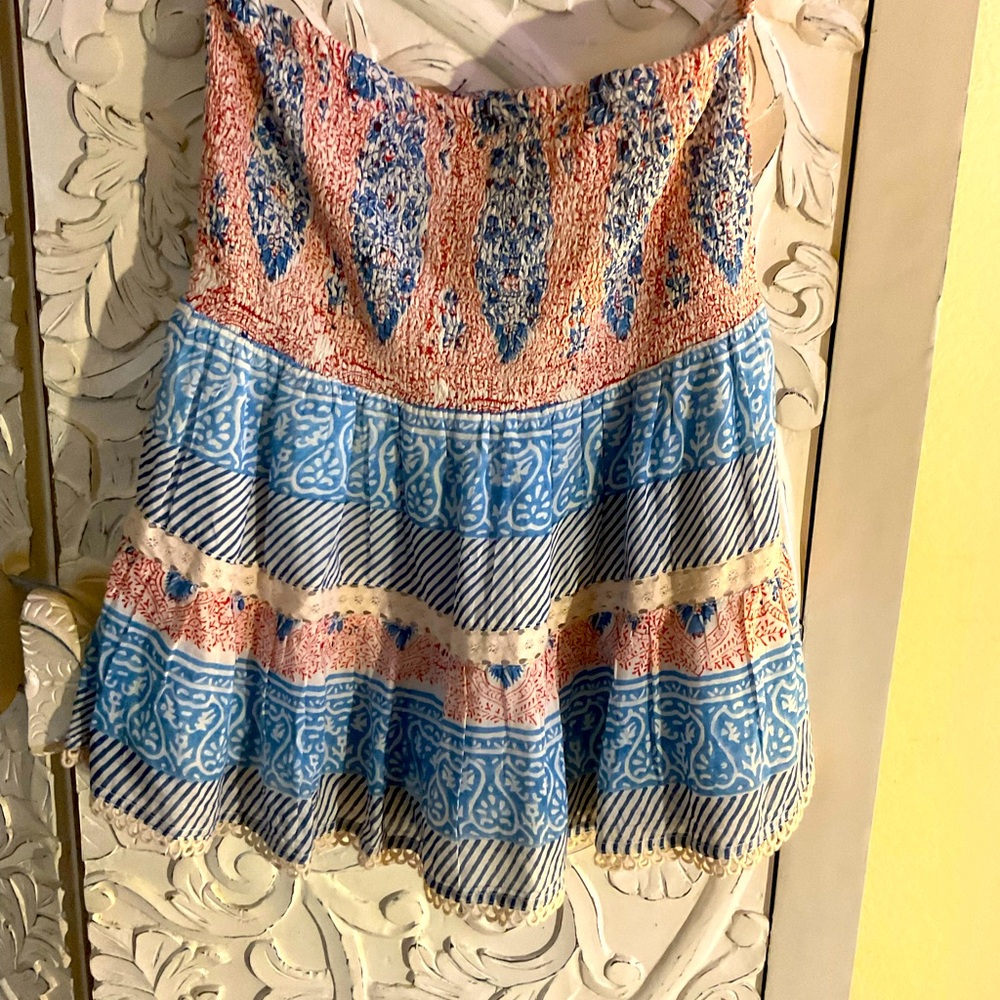Alicia Bell Mini Skirt NW Large Silk & Cotton